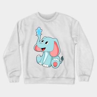 Elephant with Water Crewneck Sweatshirt